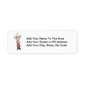 Vrouw Chef Etiket (Voorkant)