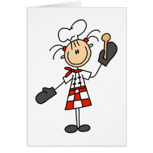 Vrouw Chef met Oven Mitts Tshirts en Gifts