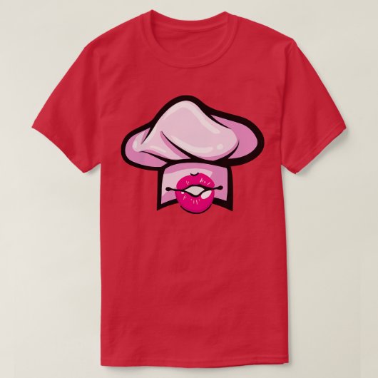 Vrouw Chef Pet T-shirt (Design voorkant)