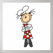 Vrouw Chef Poster (Voorkant)