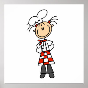 Vrouw Chef Poster