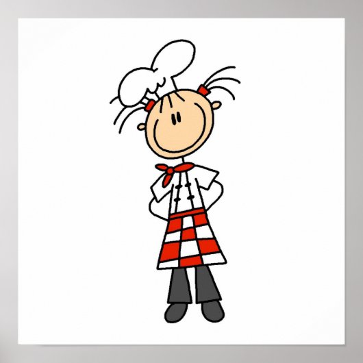 Vrouw Chef Poster (Voorkant)