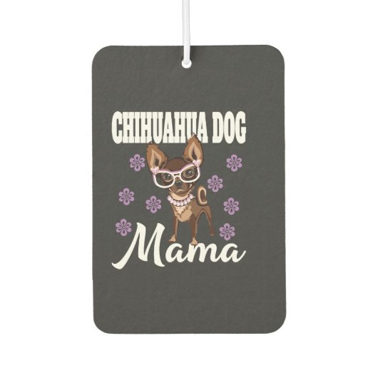 Vrouw Chihuahua-hond Moeder Luchtverfrisser (Voorkant)