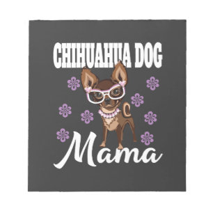 Vrouw Chihuahua-hond Moeder Notitieblok