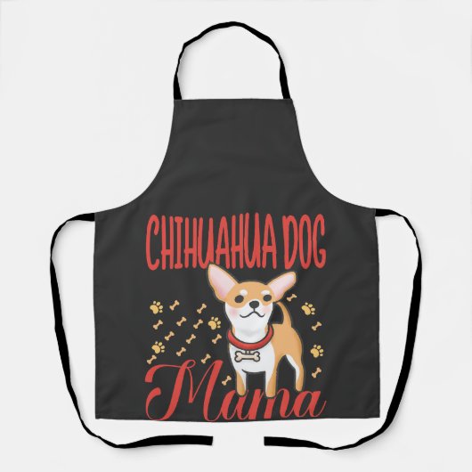 Vrouw Chihuahua-hond Moeder Schort (Voorkant)