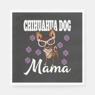Vrouw Chihuahua-hond Moeder Servet