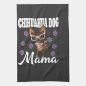 Vrouw Chihuahua-hond Moeder Theedoek (Verticaal)