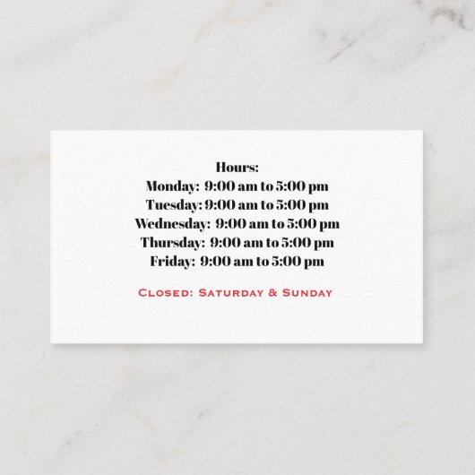 Vrouw Chiropracter Visitekaartjes (Achterkant)