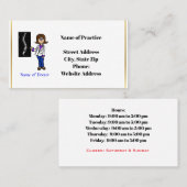 Vrouw Chiropracter Visitekaartjes (Voorkant / Achterkant)