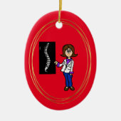 Vrouw Chiropractor, Back Doctor Ornament (Voorkant)
