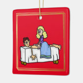 Vrouw Chiropractor of Masseuse kerstversiering Keramisch Ornament (Links)