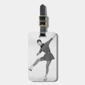 Vrouw Cijfer Schatting Bagagelabel (Voorkant verticaal)