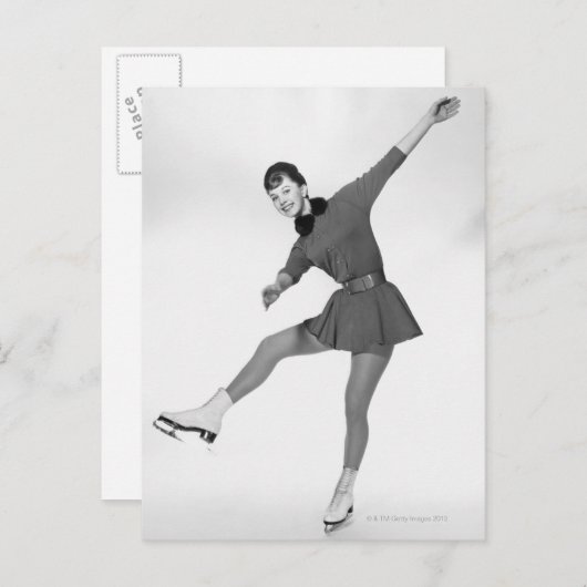 Vrouw Cijfer Schatting Briefkaart (Voorkant / Achterkant)