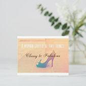 Vrouw Citaat - Classy & Fabulous Briefkaart (Staand voorkant)