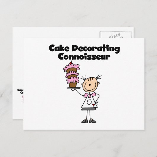 Vrouw Coker Decorting Connoisseur Briefkaart (Voorkant / Achterkant)