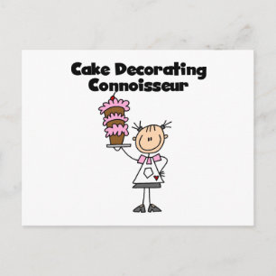 Vrouw Coker Decorting Connoisseur Briefkaart