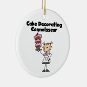Vrouw Coker Decorting Connoisseur Keramisch Ornament (Rechts)
