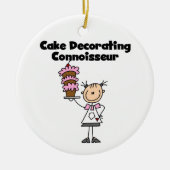 Vrouw Coker Decorting Connoisseur Keramisch Ornament (Voorkant)
