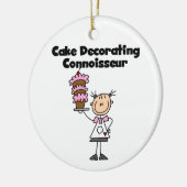 Vrouw Coker Decorting Connoisseur Keramisch Ornament (Links)