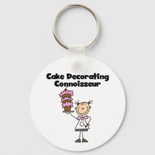 Vrouw Coker Decorting Connoisseur Sleutelhanger