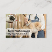 Vrouw Coming Dog Fur | Grooming Visitekaartje (Voorkant)