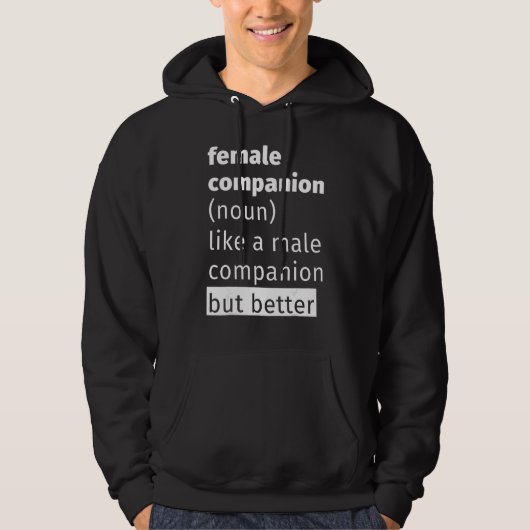 Vrouw Companion Definition Hoodie (Voorkant)