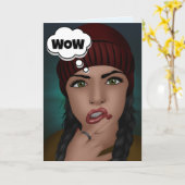 VROUW COMPLIMENTARIS JE ZIET ERNSTIGE BIRTHDAY KAART (Gele Bloem)