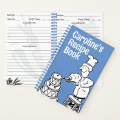 Vrouw Cook Decorating Cake Recipe Notitieboek (Binnen)