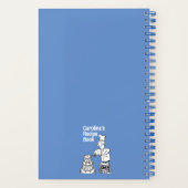 Vrouw Cook Decorating Cake Recipe Notitieboek (Achterkant)