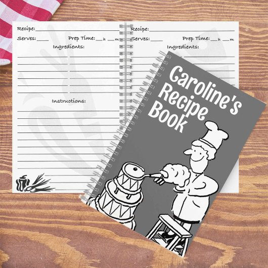 Vrouw Cook Decorating Cake Recipe Notitieboek