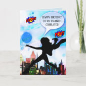 Vrouw Cosplayer Sentimentele Verjaardag Kaart (Voorkant)