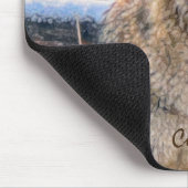 Vrouw Coyote jacht op sneeuw #Gift Mousepad Muismat (Hoek)