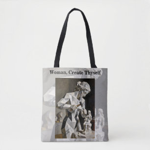 Vrouw, creëer jezelf – Zelfgemaakt portret Tote Bag