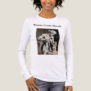 Vrouw, creëer jezelf – Zelfgemaakt portret Tri-Blend Shirt