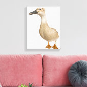 Vrouw Crested Duck, 3 jaar oud Canvas Afdruk (Insitu (Woonkamer))