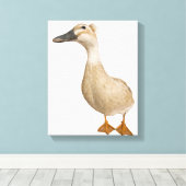 Vrouw Crested Duck, 3 jaar oud Canvas Afdruk (Insitu (Houten vloer))