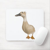 Vrouw Crested Duck, 3 jaar oud Muismat (Met muis)