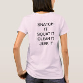 Vrouw CrossFitter T-shirt (Achterkant)