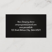 Vrouw Curling Gewicht | Carbon Metaal Visitekaartje (Achterkant)