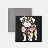Vrouw Cute Pug Hond Moeder Magneet (Voorkant / Achterkant)