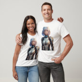 Vrouw Cyborg anime stijl T-shirt (Unisex)