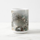 Vrouw Cyborg Vrouw AI Kunst Koffiemok (Center)