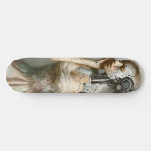 Vrouw Cyborg Vrouw AI Kunst Persoonlijk Skateboard (Horizontaal)