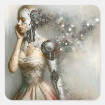 Vrouw Cyborg Vrouw AI Kunst