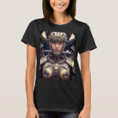 Vrouw Cyborg Warrior T-shirt (Voorkant)