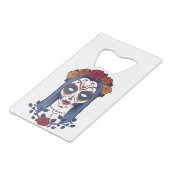 Vrouw Dag van de dood Creditkaart Flessenopener (Achterkant Gekanteld)