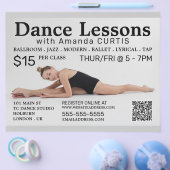 Vrouw Dancer, Dance Lesson Adverteren Flyer (Enkel)