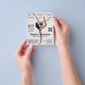 Vrouw Dancer, Dance Lesson Adverteren Flyer (Hand)