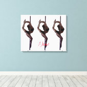 Vrouw Dancer Thunder_Cove Canvas Afdruk (Insitu (Houten vloer))