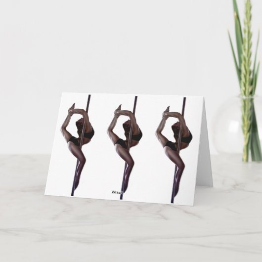Vrouw Dancer Thunder_Cove Feestdagen Kaart (Achterkant)